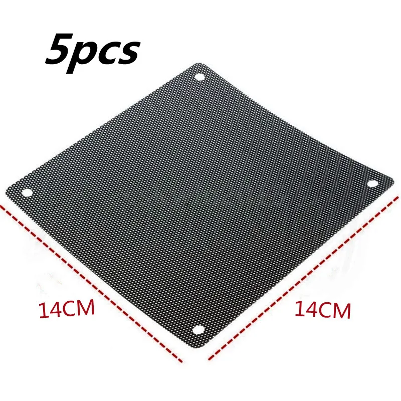 5PCS 80mm 90mm 120mm 140mm Computer PC Case Cooling Fan Dust Filter Mesh Net Cover Computer Guard PVC Cooling Fan Antidust Net