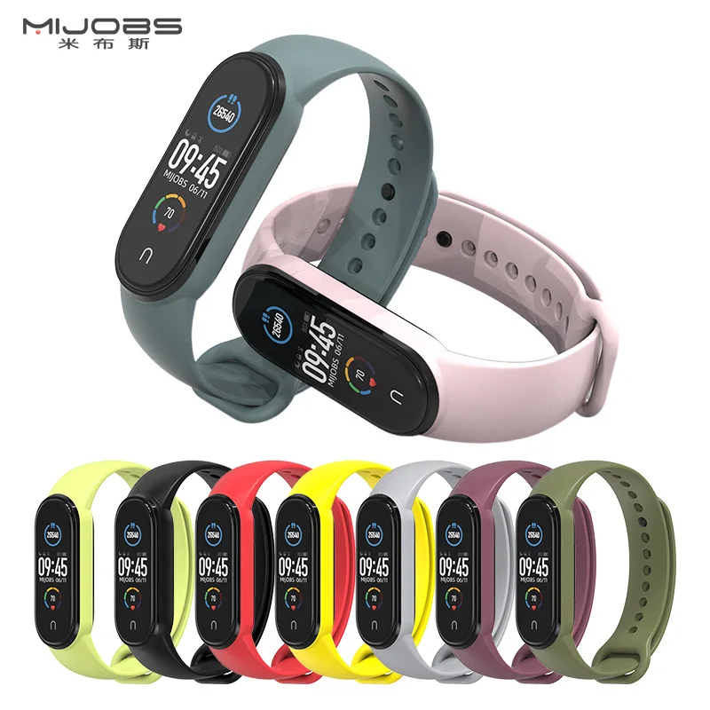 

Replaceable Transparent for Xiaomi Mi Band 5 Strap Silicone Mi Band5 Sport Wristbands smart watch for Xiaomi Miband 5 Bracelet