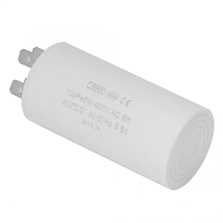 CBB60 мотор Бег конденсатор с алюминиевой крышкой, 450V AC 10 мкФ Бег моторный запускаемый генератор конденсаторного типа для подвергать механической обработке электрической разрядки подвергать механической обработке кондиционеры