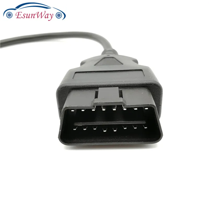 10 шт./лот! OBD2 16pin разъем для открытия OBD кабель obd-ii OBD-ii ODB2 16 pin ELM327 OBD 2 адаптер автомобильный сканер разъем