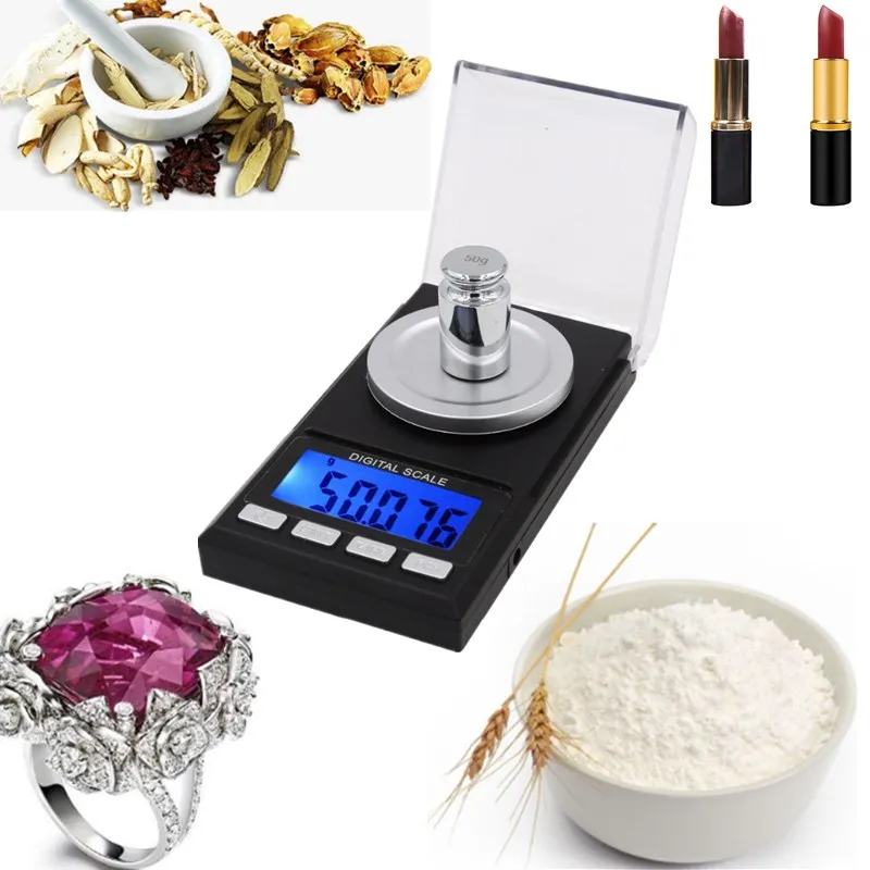 50g/100g 0.001g Pocket Digital Scales High Accuracy Pocket Scale Jewelry Balance Drug Gram Weight for Kitchen Weighing Tool digital scale pocket scale jewelry scale