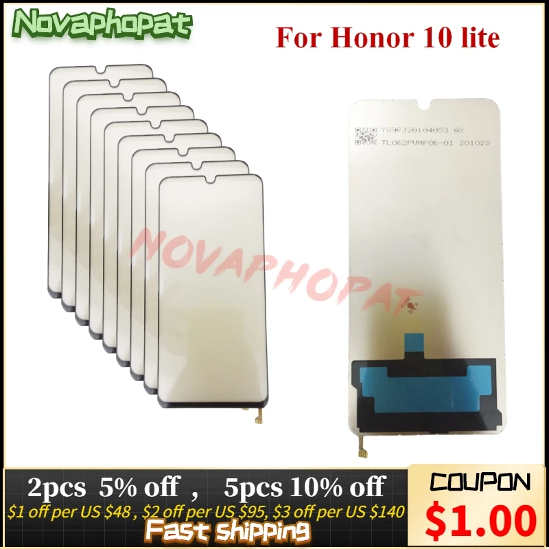 

10PCS Novaphopat LCD Display Backlight Film For Huawei Honor 10 Mate 20 Lite Honor 8 8C 8X View V20 Nova 4 LED Back light