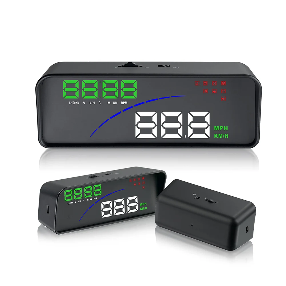 Прямая поставка P9 HUD Автомобильный дисплей на голову OBD2 Универсальный циферблат с 2 дисплеями способ напряжения Предупреждение ющий сигнал V-Best