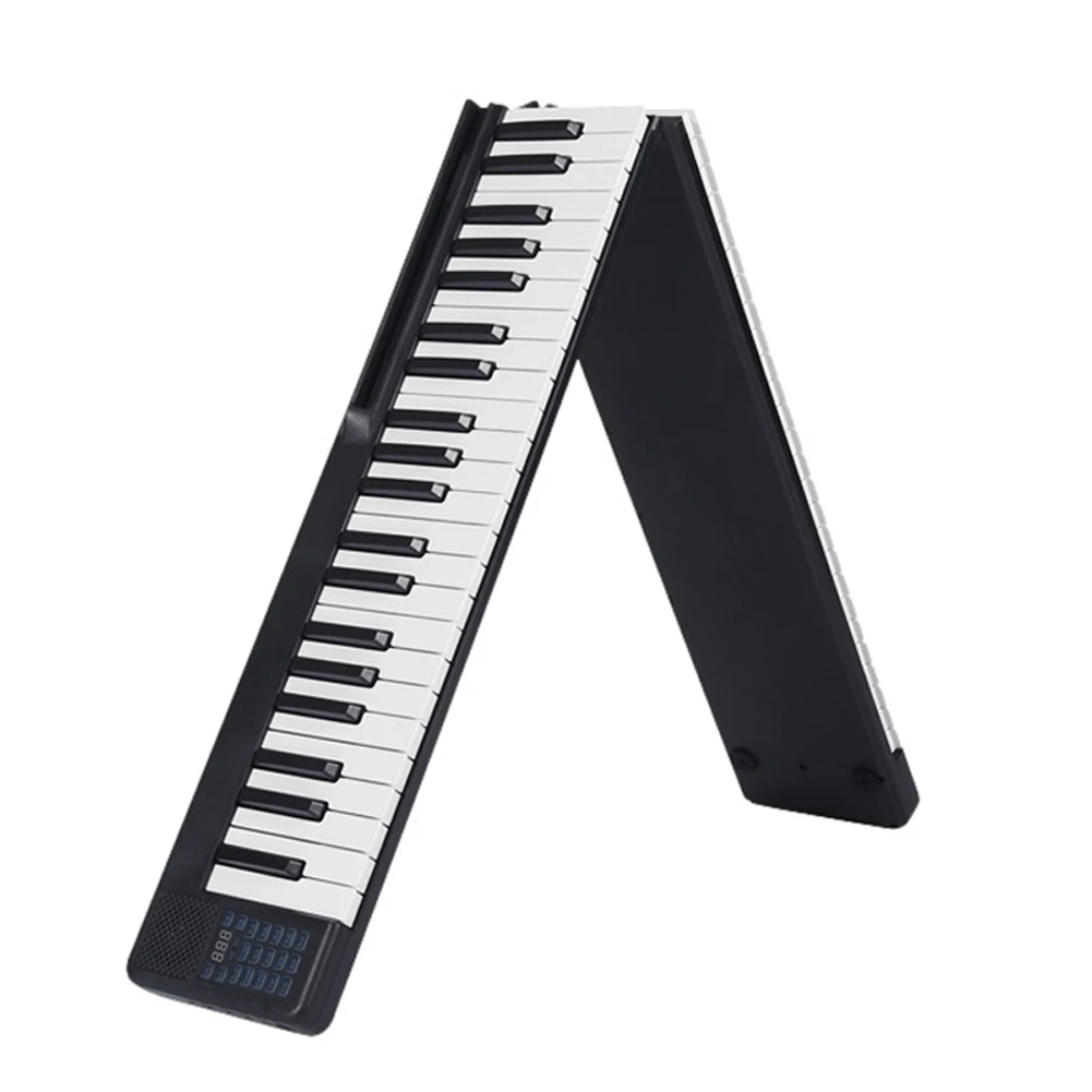 Portable 88 Keys Foldable Piano Digital Piano Multifunctional Electronic Keyboard for Student Kid Musical Instrument