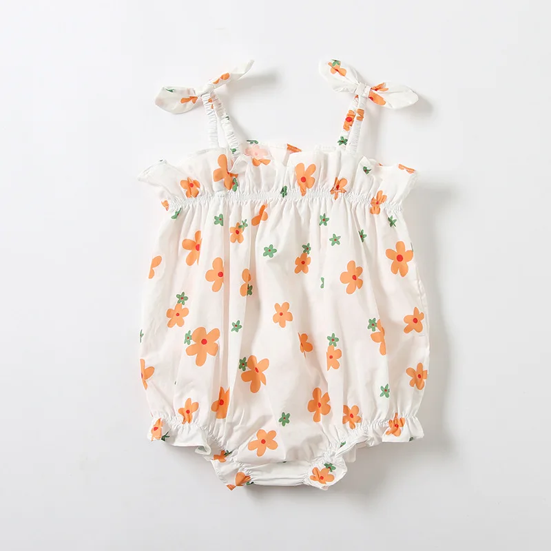 

2020 New Baby Girl Bodysuits Summer Floral Rompers for Infant Gilrs Onesies Baby Clothes Toddle Summer Bodysuits