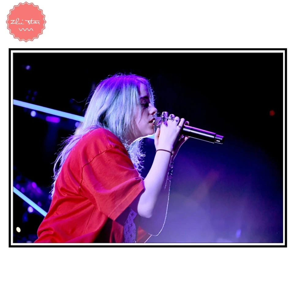 Алмазная вышивка Billie Eilish картина музыка певица Алмазная вышивка крестиком Мозаика полный стразы украшение на новый год