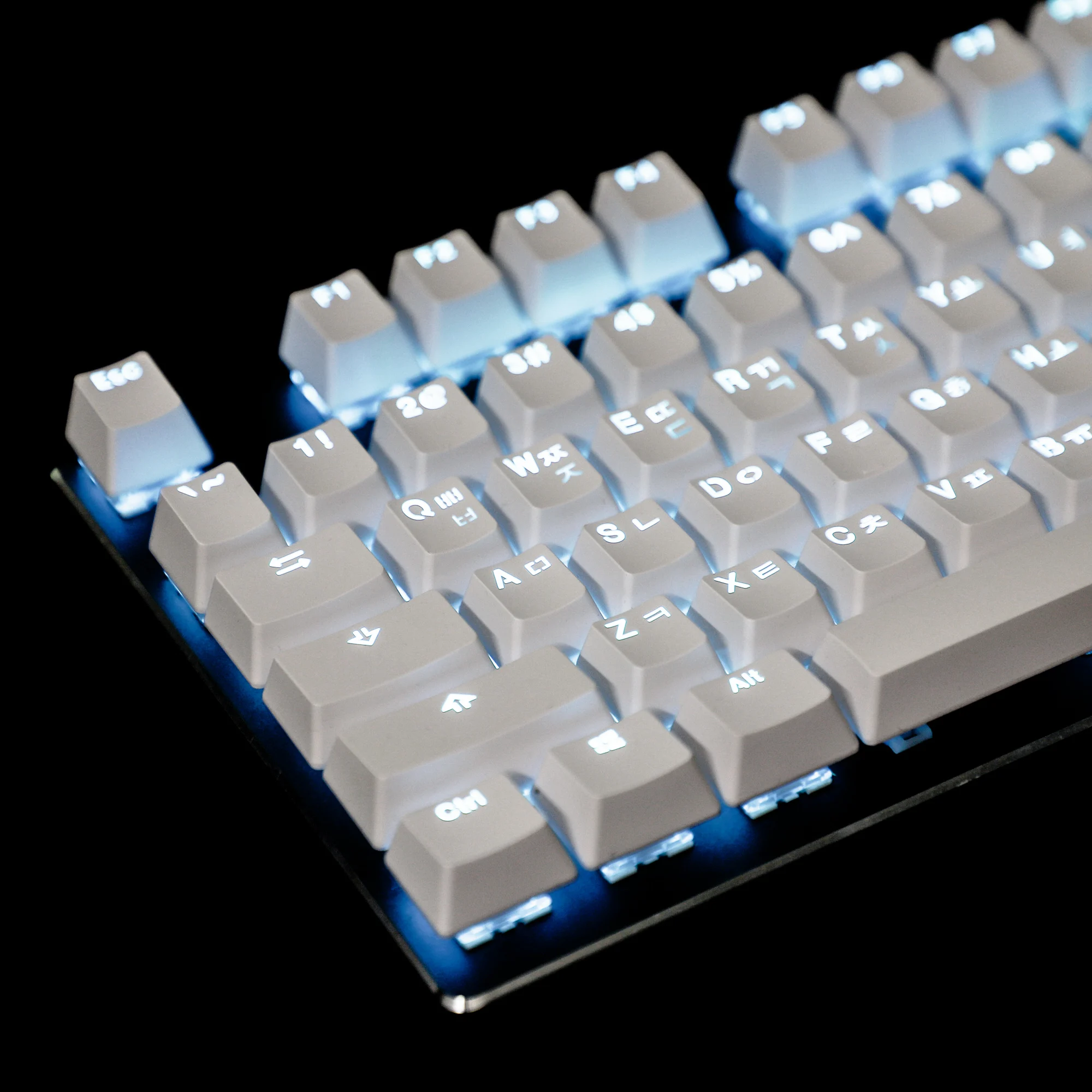 Ymdk Conjunto de Teclado Mecânico para Interruptores Ceremx 108 Coreano Disparo Duplo Pbt Brilho por Perfil Oem - Imagem 4