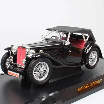 

1:18 metal alloy 1947 MG TC MIDGET retro die-casting classic car simulation model home decoration adult children gift collection
