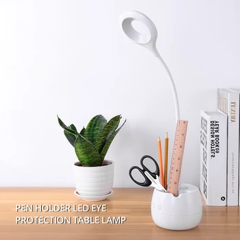 

Foxanon DC 5V LED Desk Lamp 5W USB Rechargeable Table Lamp Flexible Eye Protection with Chip Lamp for Home Night Reading Light