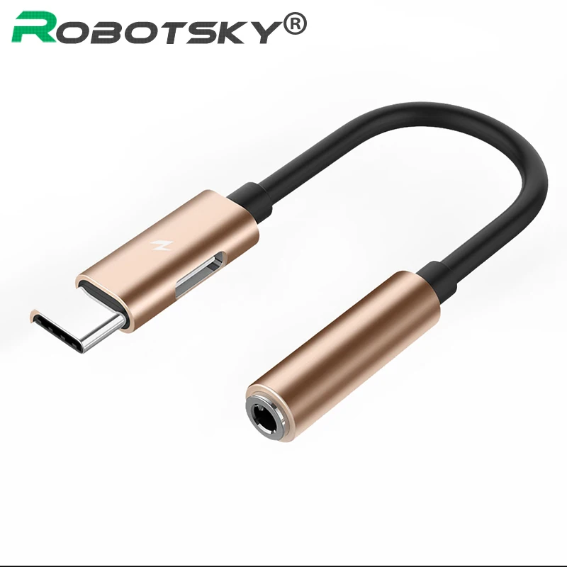 

2 In 1 Type C Audio Charge Adapter USB C to 3.5mm Jack Headphone Aux Converter Cable For Samsung S8 S9 For Huawei P20 P30 Xiaomi