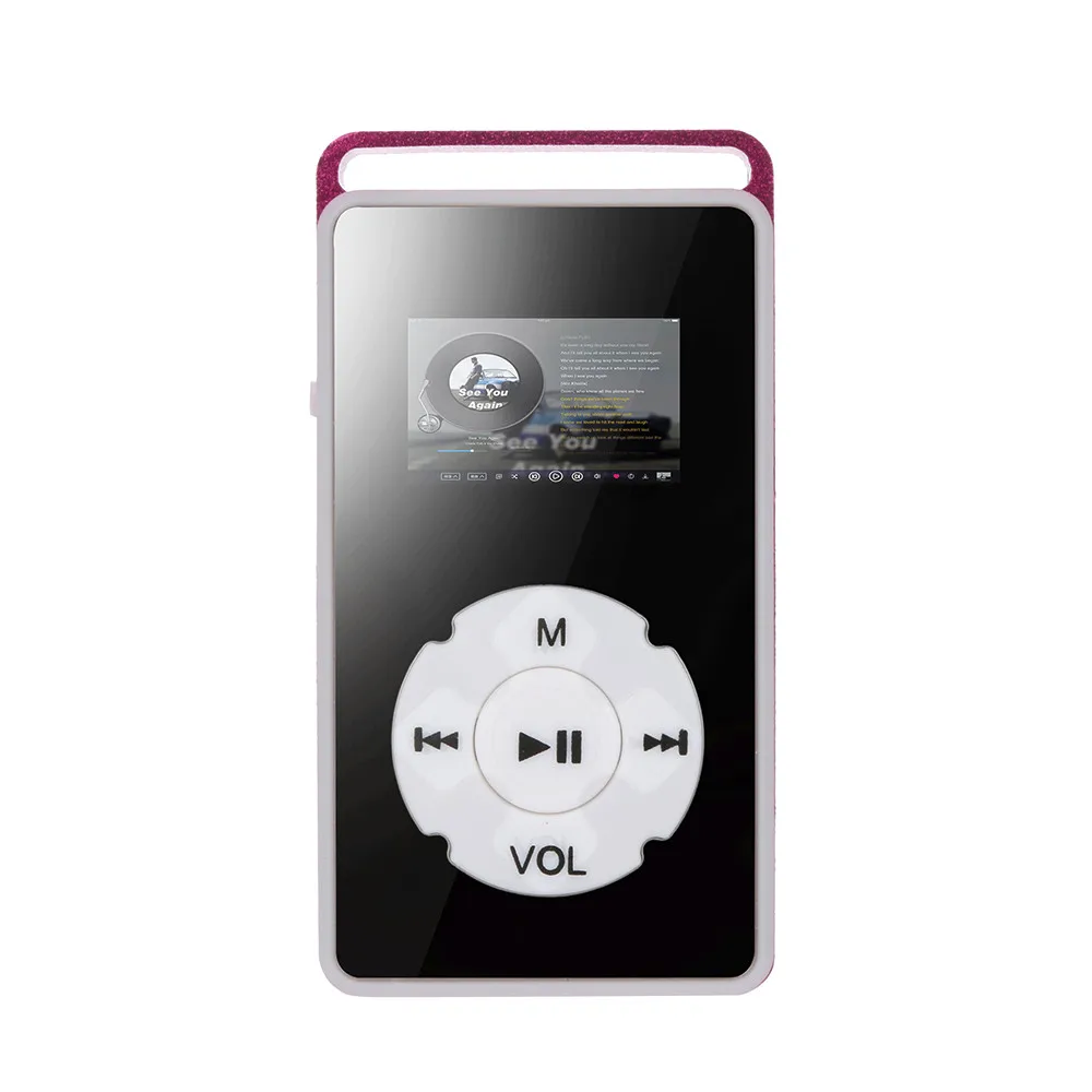 Bluetooth Mp3 mp4 Player5pcs USB цифровой MP3-плеер ЖК-экран Поддержка Micro SD TF карта 32G зеркальные музыкальные медиаплееры-L904