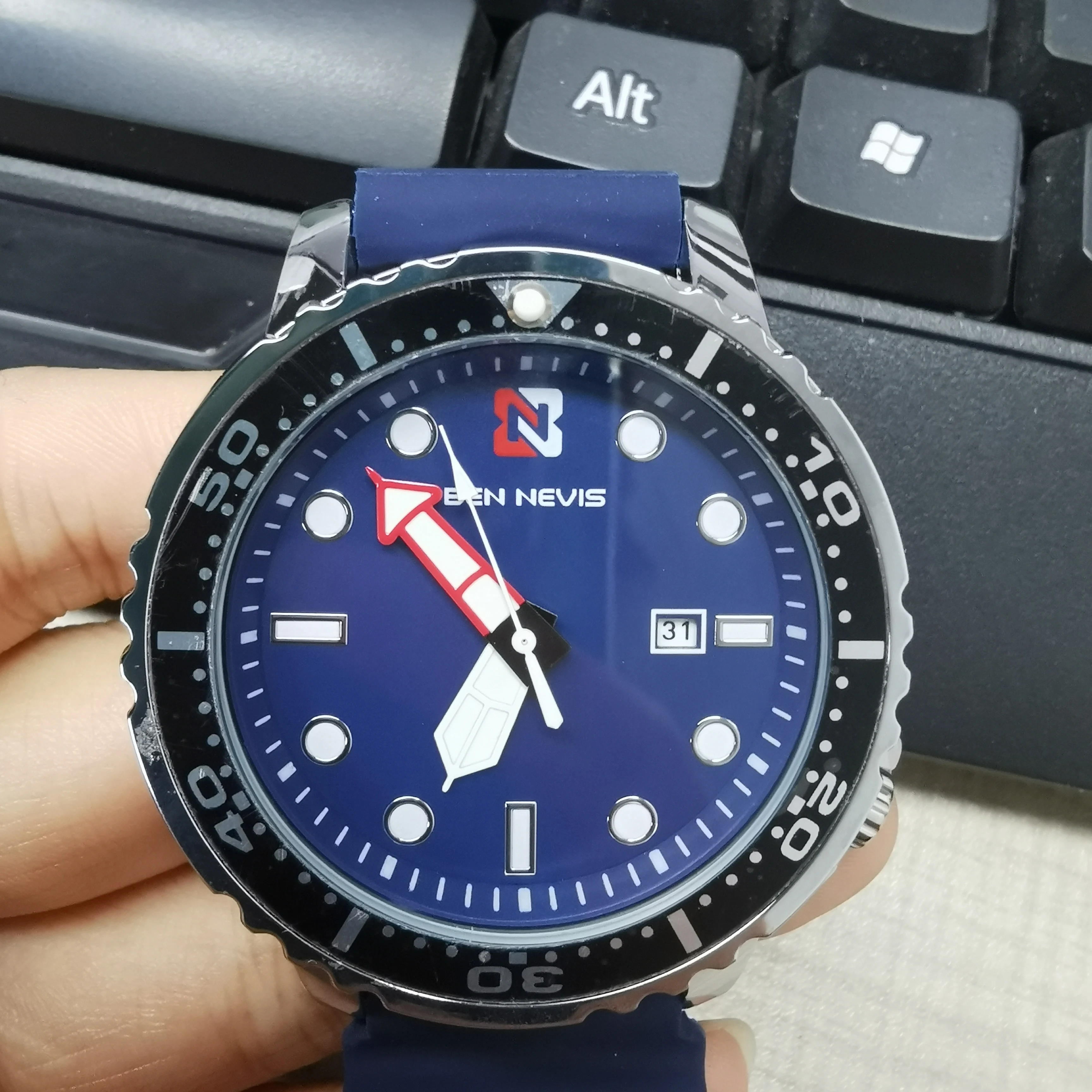 Men Watch Quartz Wristwatch for men Military Silicone Mens Wristwatches BEN NEVIS Gift for Male Rel