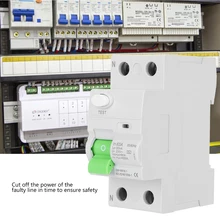 2Pin 63A 30mA Circuit Breaker Multifunction Leakage Protection Equipment Safey Device With Overload And Short Circuit Protection dz47 63h miniature circuit breakers for household and distribution box and mechanical equipment motor overloa protection