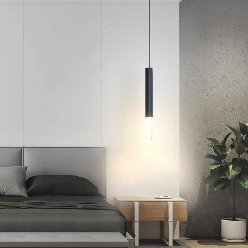 LED Pendant Light Dual Light Sources Shine Up And Down Droplight Fixture Kitchen Dining Room Shop Bar Counter Decoration 10W COB