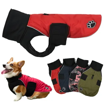 

Dog Clothes for Small Medium Large Dogs Winter Reversible Dog Jacket Warm Diamond Quilted Soft Pet Clothing Dog Coat Reflective