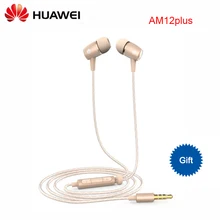 Оригинальная гарнитура huawei Honor AM12 Plus с микрофоном разноцветный серебристый синий/черный синий/наушники золотистого цвета для huawei Xiaomi