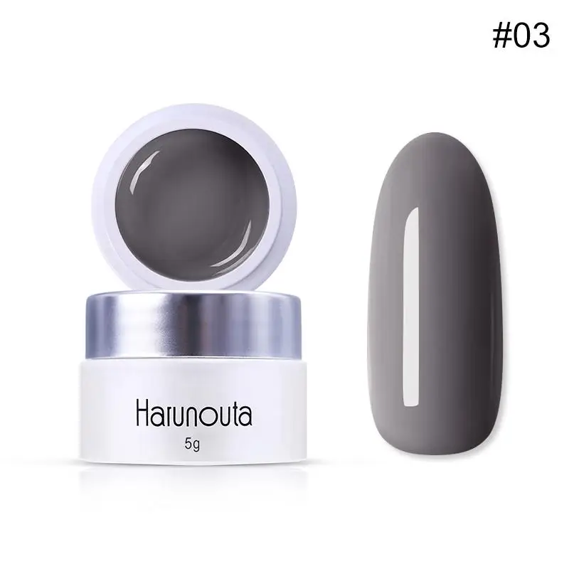 Harunouta, 60 цветов, 5 г, чистый полуперманентный лак, гель Vernis, верхнее покрытие, лак для ногтей, салонный, впитывается, УФ светодиодный, художественный Гель-лак для ногтей - Цвет: 44683-3