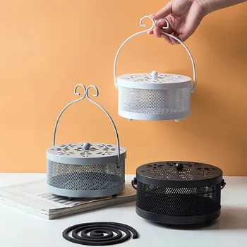 

Summer Wrought Iron Fireproof Mosquito Coil Mosquito Coil Mosquito Dish mosquito coil tray cover plate hanging mosquito stick