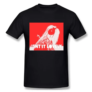 

T-Shirt for Men Billie Eilish Lovely 100% Cotton Tees Crewneck billie eilish Short Sleeve T Shirt 6XL Funny Plus Size Clothes