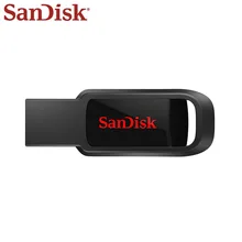 SanDisk USB накопитель 128 ГБ USB 2,0 флеш-карта памяти 64 ГБ CZ61 32 ГБ флеш-накопитель 16 Гб Флешка USB диск Usb флеш-накопитель для ПК