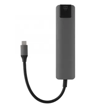 

New USB C to HDMI 4K+ RJ45 Gigabit Ethernet+ USB 3.1 Type C Hub Adapter Rj45 Lan