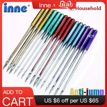

INNE 9Pcs Sewing Machines Needles Anti-jump Universal 11/75 14/90 16/100 18/110 Multi-size Household Accessories Stainless Steel