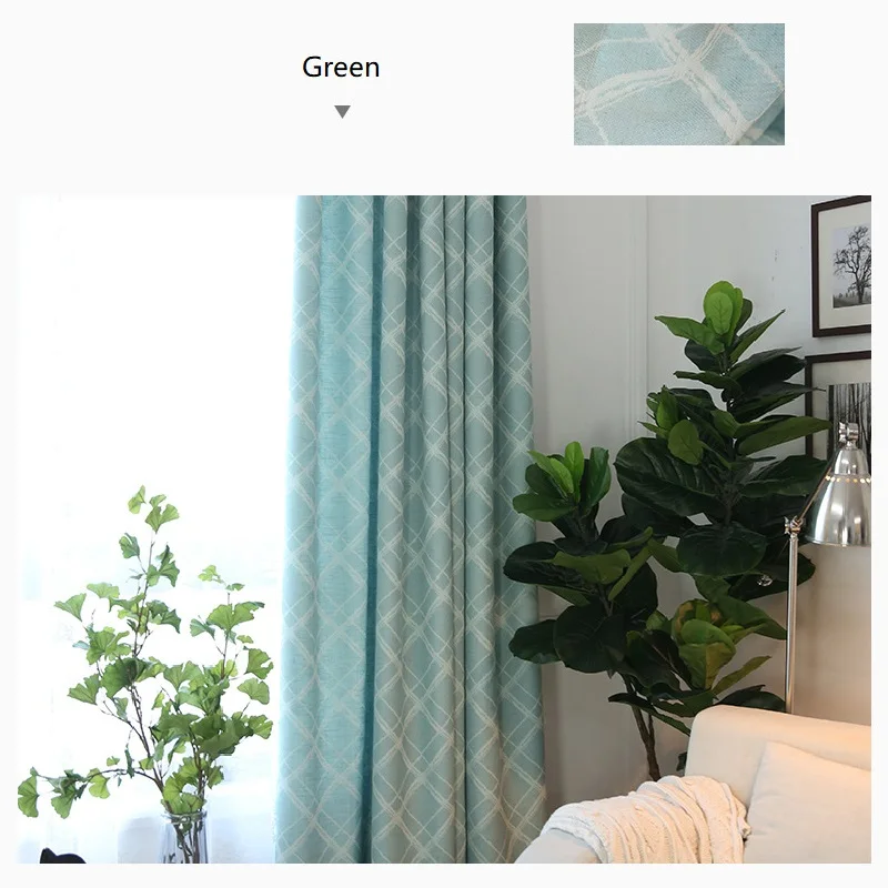 

Nordic Style Cotton and Linen Curtains Are Suitable for Living Room Bedroom Thickened Striped Curtains Study Linen Curtains