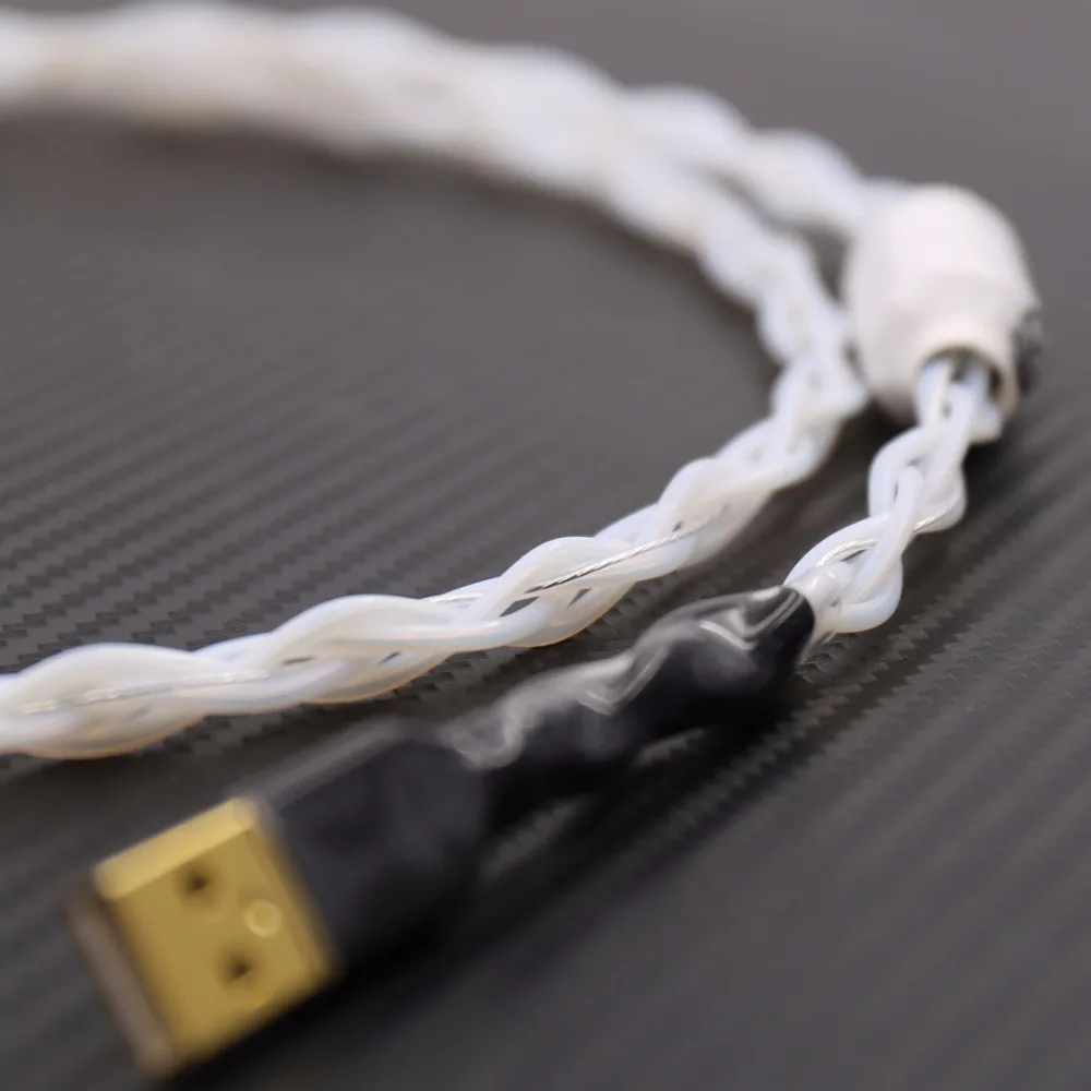 Decodificador de Prata Febre de Alta Cabo de Dados Cabo de Alta m de Áudio Puro Fidelidade Linha Dac 1 Usb A-b - Image 6