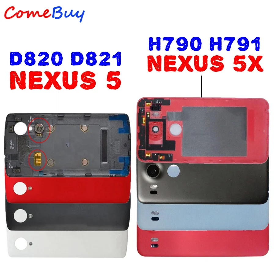 Для LG Google Nexus 5X Крышка батарейного отсека H790 H791 задняя крышка корпуса задняя дверь корпус для LG Nexus 5 крышка батареи D820 D821