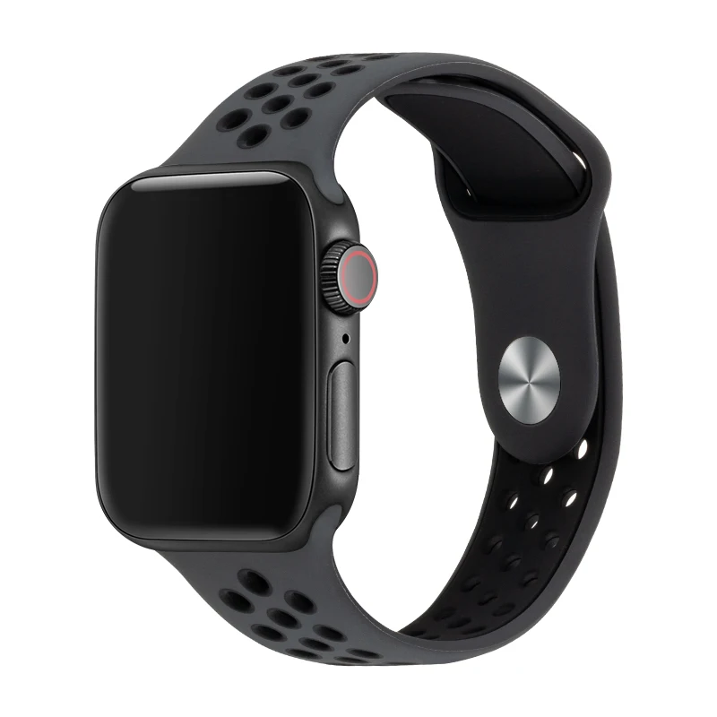 24 Силиконовые замена спортивный ремешок для наручных часов Apple Watch 38 мм 40 мм 42 44 мм браслет ремешок для наручных часов iWatch серии 5/4/3/2/1 81010 - Цвет ремешка: 24