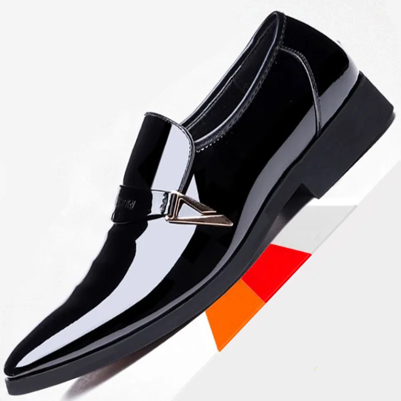 

Large Size Men Casual Shoe Pointed-Toe Autumn Korean-style Trend Business Formal Wear Leather Shoes MEN'S Leather Shoes