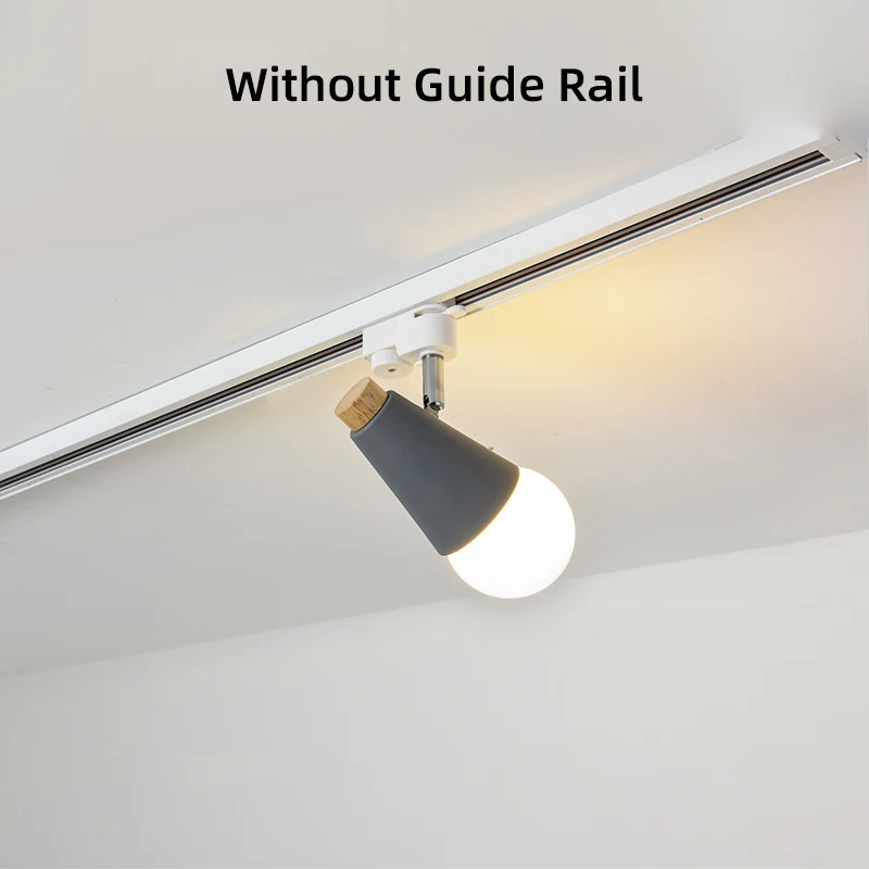 Gray Lamp Точечный светильник COB рельсовый светильник светодиодный AC85-265 в Точечный светильник регулируемый светильник выставочный офисный потолочный Настенный рельсовый светильник ing - Испускаемый цвет: Gray Lamp