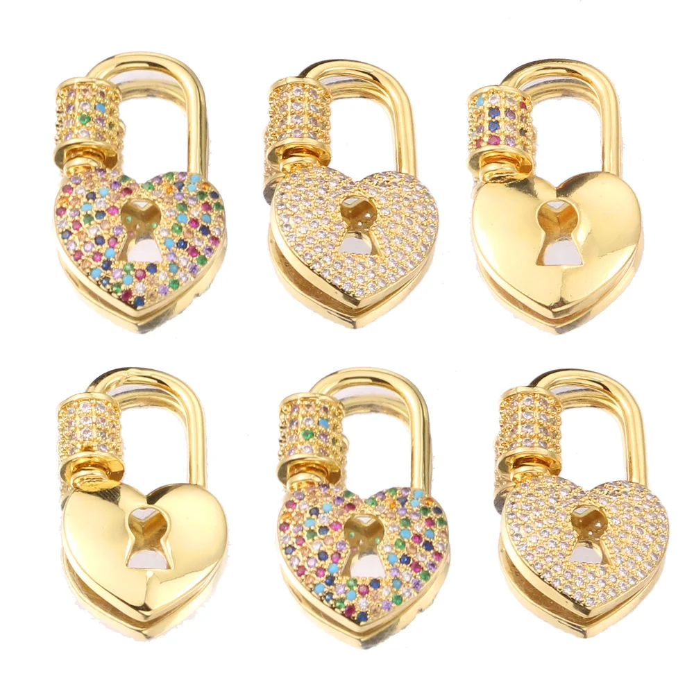 

Trendy Popular Hanging Lock Chain Lock Hook Spiral Clasps DIY Necklace Bracelets Hand Made DIY Jewelry Making Accessories