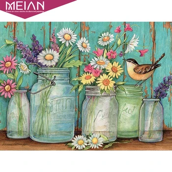 

new arrival 5D DIY Diamond Mosaic Flower Diamond Painting Cross Stitch Bird Home Decor Picture Of Rhinestone Full Round Handmade