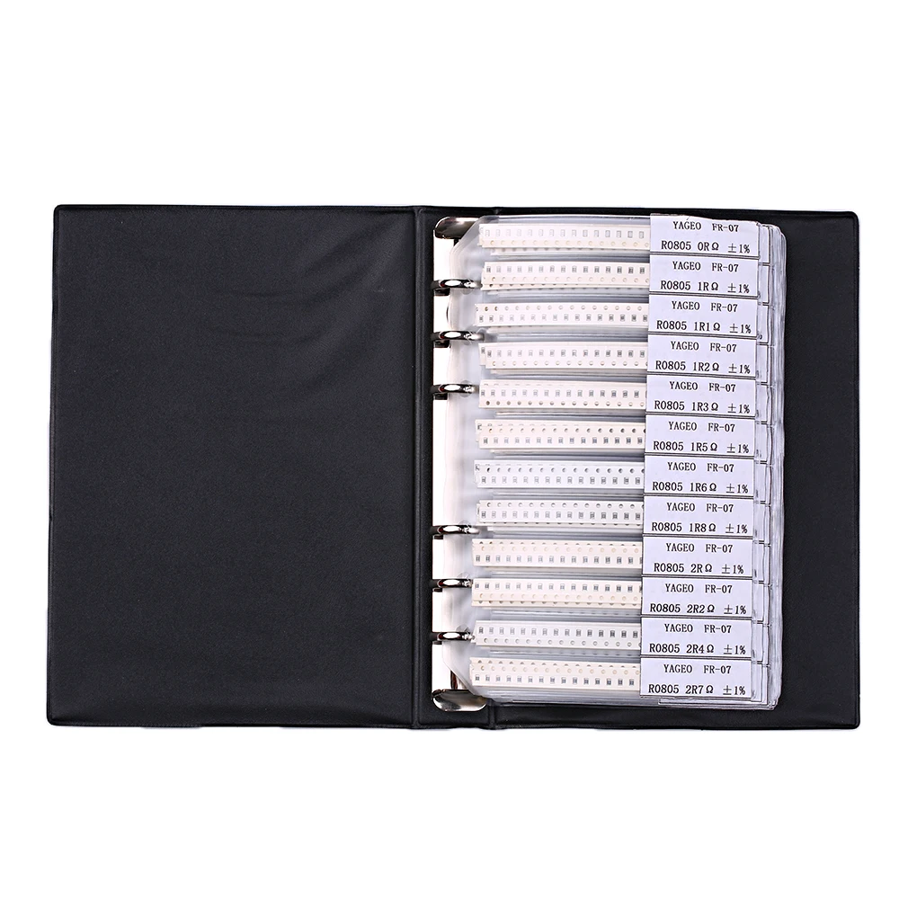 Портативный 0201 0402 0603 0805 1206 SMD/SMT и SMD резисторы 170 значения* 50 шт = 8500 шт микросхема конденсатора набор образцов книг