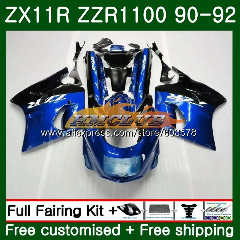 Средства ухода за кожей для KAWASAKI NINJA ZX-11R ZZR 1100 ZX 11R 1990 1991 1992 цвет: черный, синий 28CL. 98 ZZR1100 ZX11 ZX-11 R ZX-11R 90 91 92 обтекатель - Цвет: No. 1