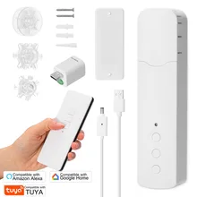 Tuya Zigbee Curtain Controller Roller Blind Pull Rope Lifting Electrical Machinery Wifi APP Voice Control Smart Home Alexa