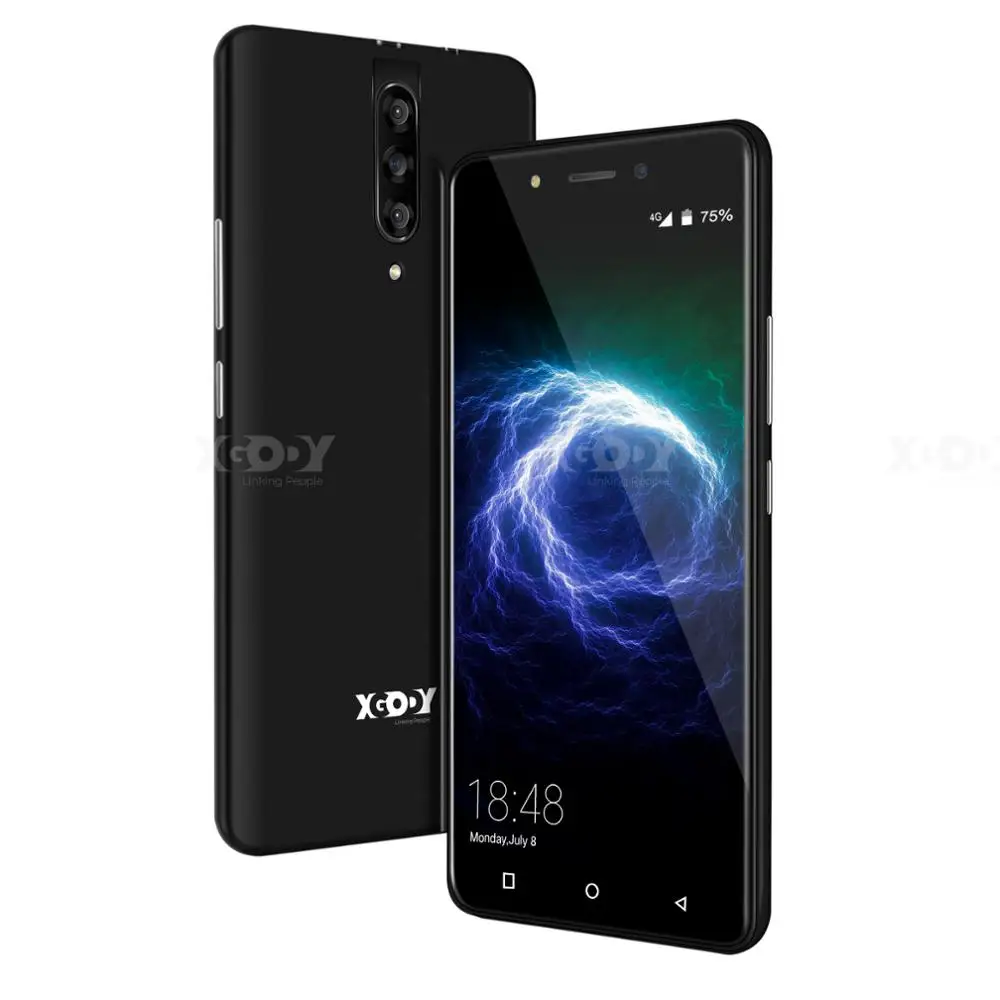 XGODY 4G смартфон с двумя sim-картами 5," 18:9 Android 9,0 2 Гб ОЗУ 16 Гб ПЗУ MTK6737 четырехъядерный процессор 5 Мп камера 2800 мАч WiFi мобильный телефон