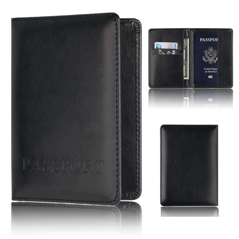 

TOURSUIT Leather Multi Functional Credit Card Passport Holder Cover Case for Men and Women