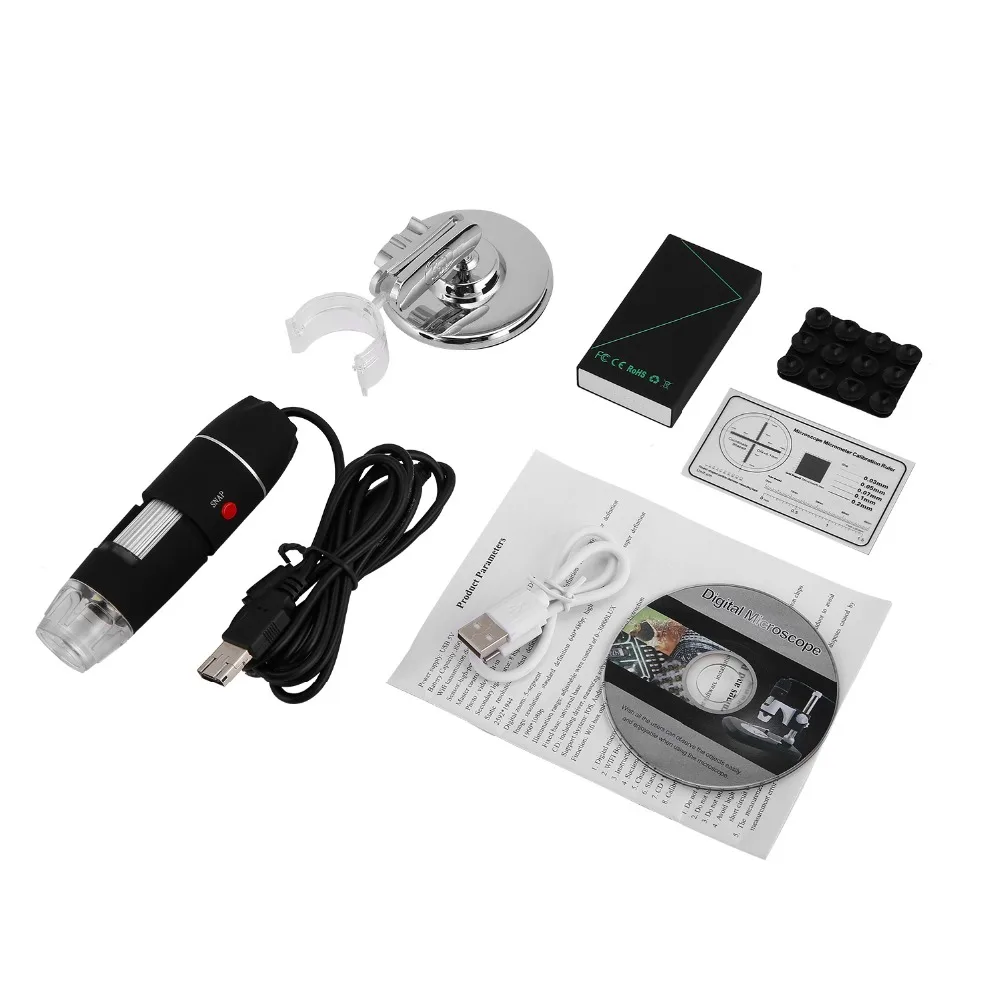 

WiFi Digital Microscope 8 LED Two in one USB Endoscope Camera Microscopio 1600X Stereo Electronic Magnifier Plug and Play