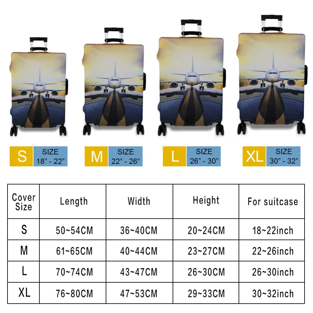INSTANTARTS багажные защитные чехлы черные женские Afircan арт дизайн эластичный на молнии толстый чехол для дорожного чемодана для 18-30 дюймов