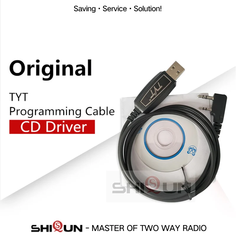 Оригинальный TYT USB-кабель для программирования с CD-диском | Мобильные телефоны и