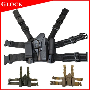 

Quick Drop Hunting Gun Case Glock 17 19 22 23 31 32 Tactical Gun Holster Right Hand Leg Holster Shooting Airsoft Pistol Case