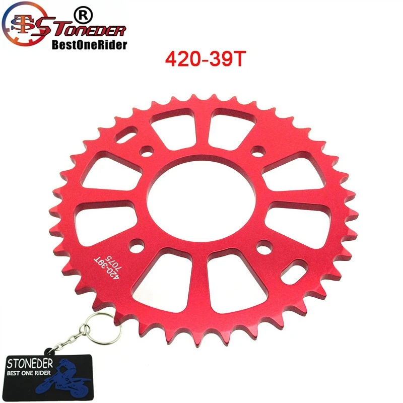 Задняя звездочка STONEDER 420 39T 58 мм CNC для Honda CRF50 XR50 велосипеда-внедорожника |