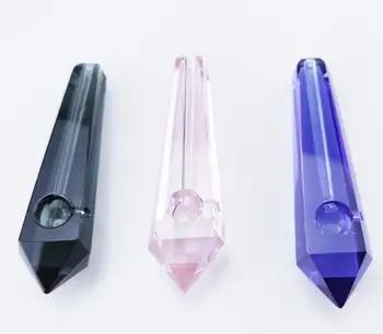

1pcs Natural amethyst purple crystal smoking pipe for gifts
