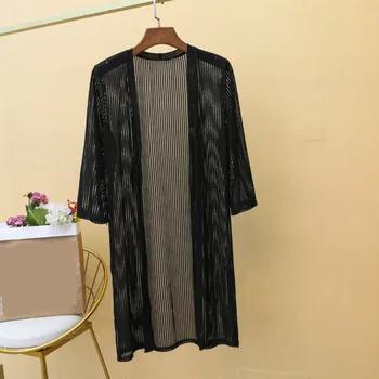 

2019 Summer New Woman Large Size Enlarge Lace Long Sunscreen Clothes Upper Garment