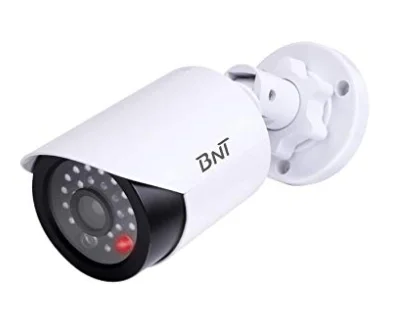 1pcs fake camera Наружная поддельная камера-пуля, мигающая Светодиодная лампа для наблюдения, пустышка, водонепроницаемая камера безопасности, имитация CCTV, внутренняя поддельная камера - Цвет: 1pcs fake camera