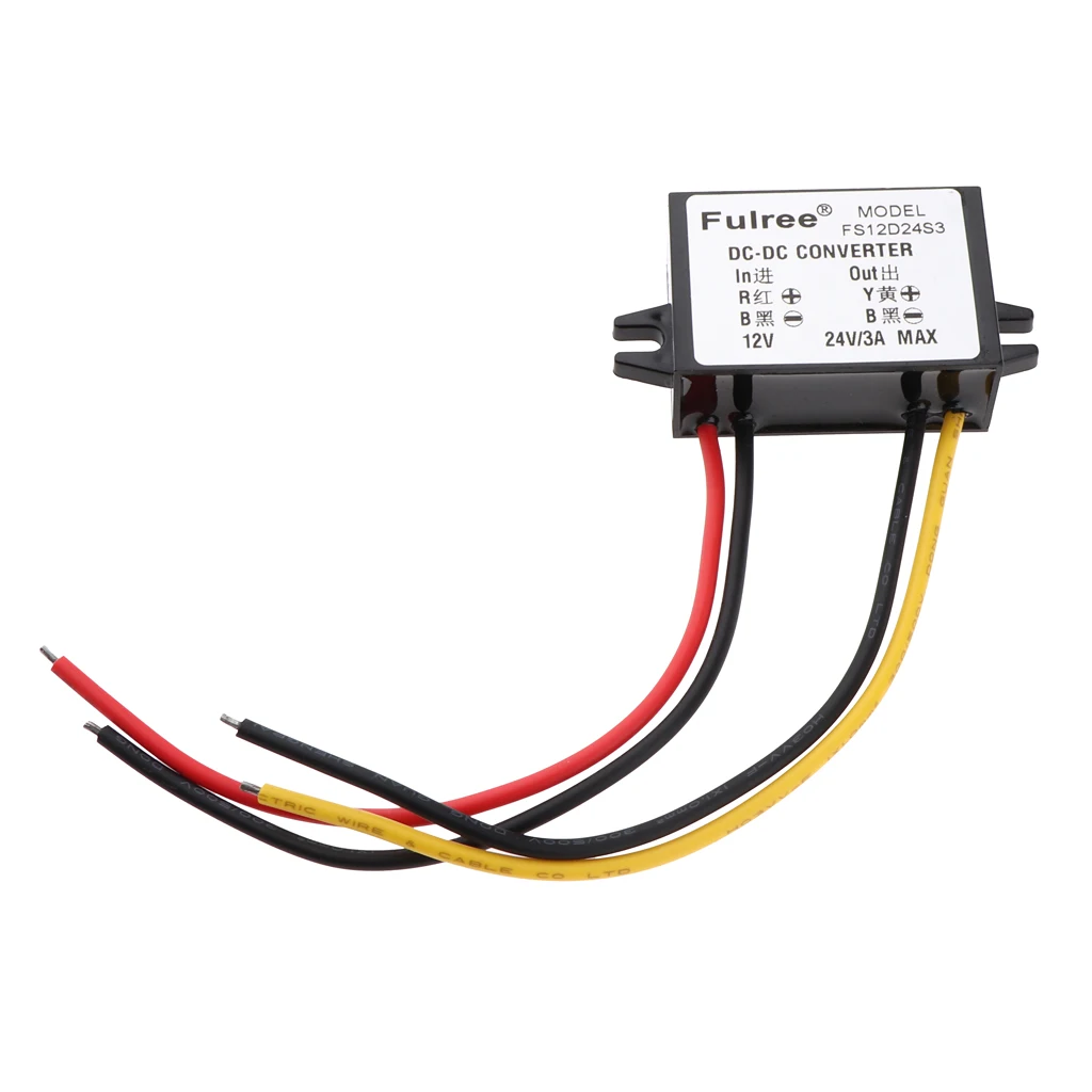 DC Boost Converter 9-22V Step-up To 24V 3A 72W Power Supply Module For Car