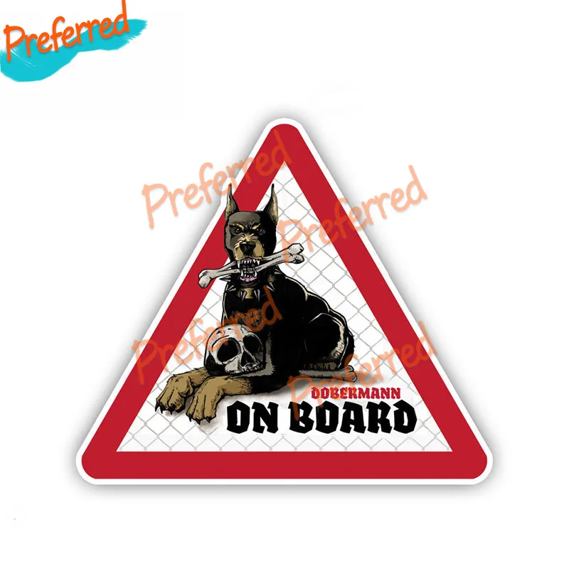 

Warning Sign Dobermann Dog Car Stickers Pet Dog on Board Decal Motocross Racing Laptop Helmet Trunk Wall Vinyl Car Sticker