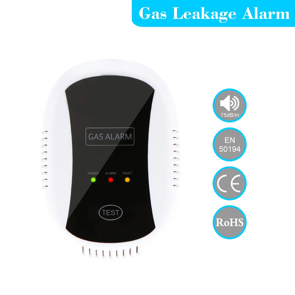 

433mhz Wireless Gas Leakage Detector LPG CO Detector Natural Gas Alarm Safety Device Home Kitchen Security Alarm